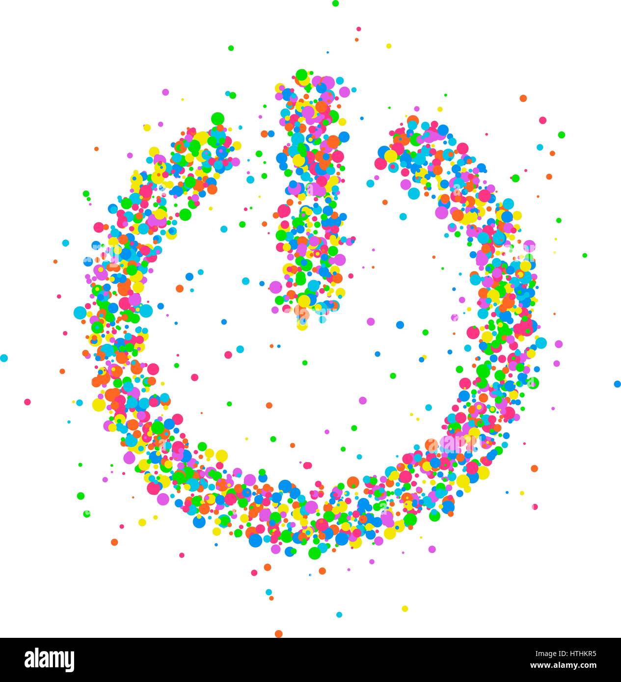 On off Icon of multicolored circles. Vector illustration Stock Vector ...