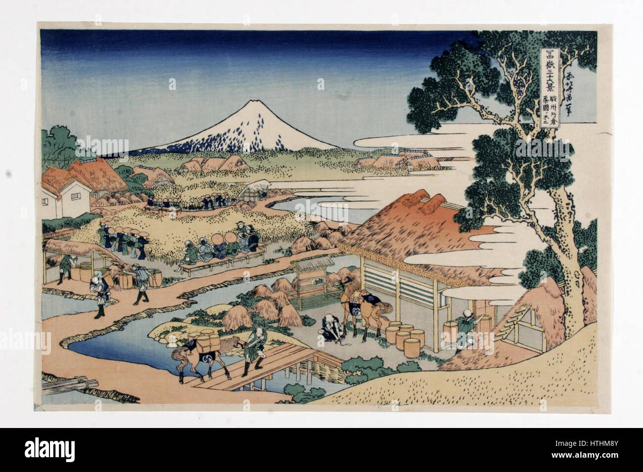 Katsushika Hokusai (1760-1849), Theeplantage van Katakura (1829-33) Stock Photo