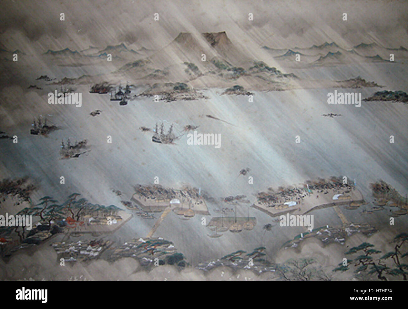 AngloSatsuma War emaki (Shoko Shuseikan Stock Photo Alamy