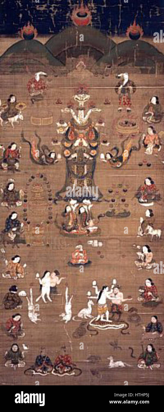 Tenkawa Benzaiten Mandala (Nomanin Sakurai) Stock Photo