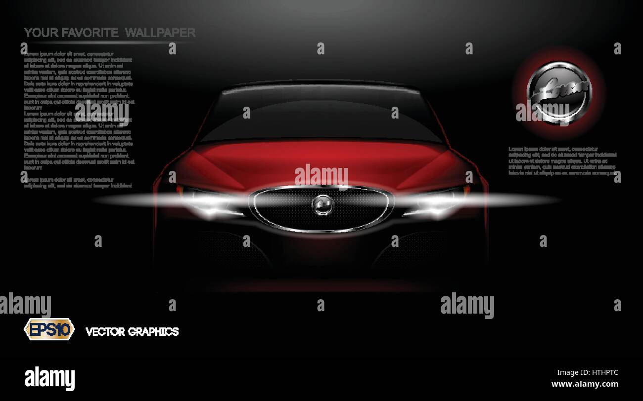 Download Digital Vector Red Modern Sport Car Mockup Ready For Print Or Stock Vector Image Art Alamy PSD Mockup Templates