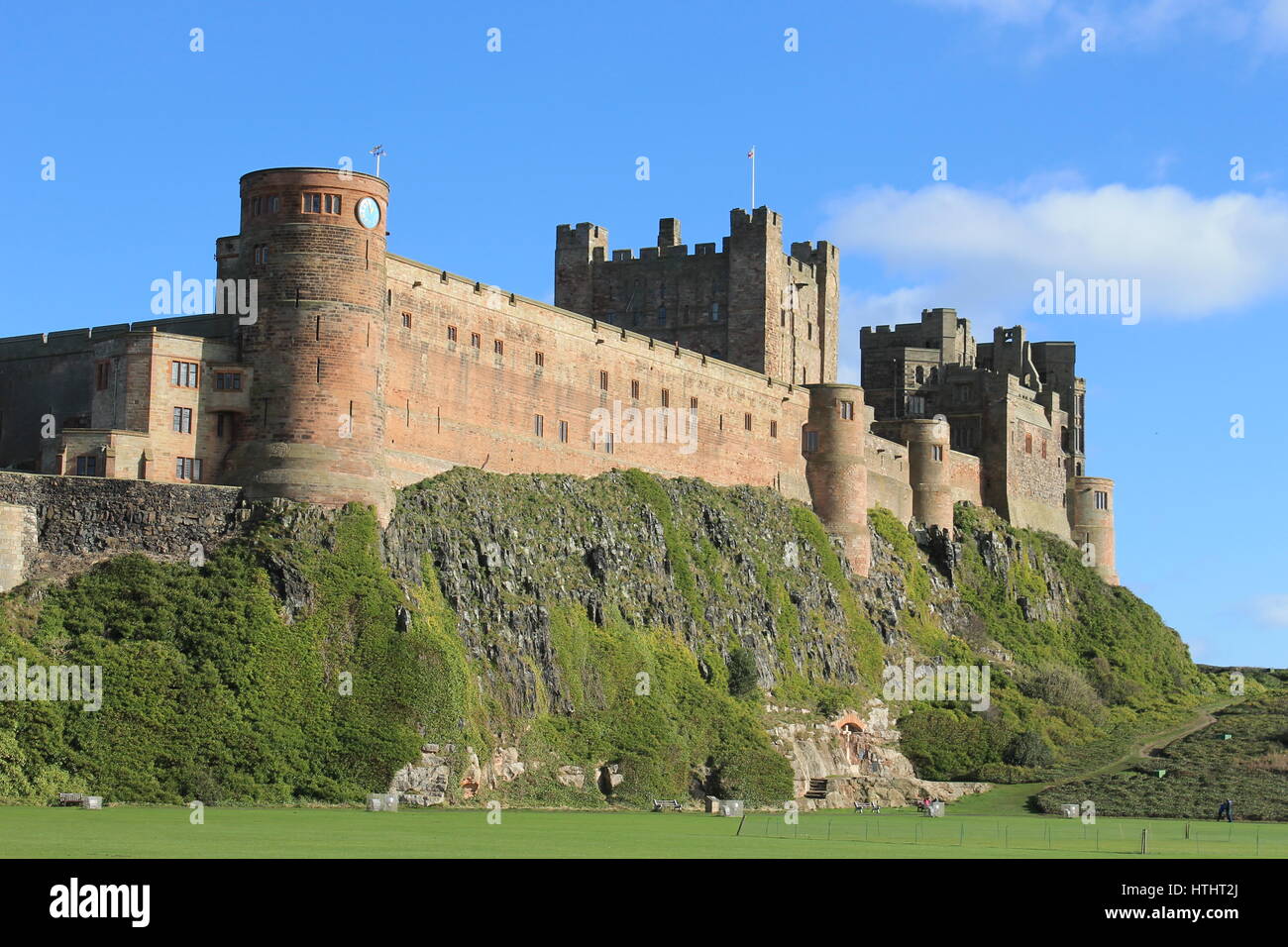 Bamburgh Castle, Bamburgh, Northumberland, England, UK Stock Photo