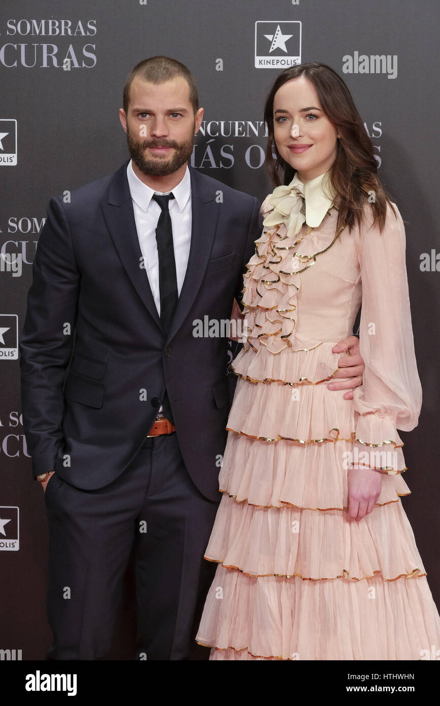 Fifty Shades Darker premiere held at Kinepolis cinema of Madrid