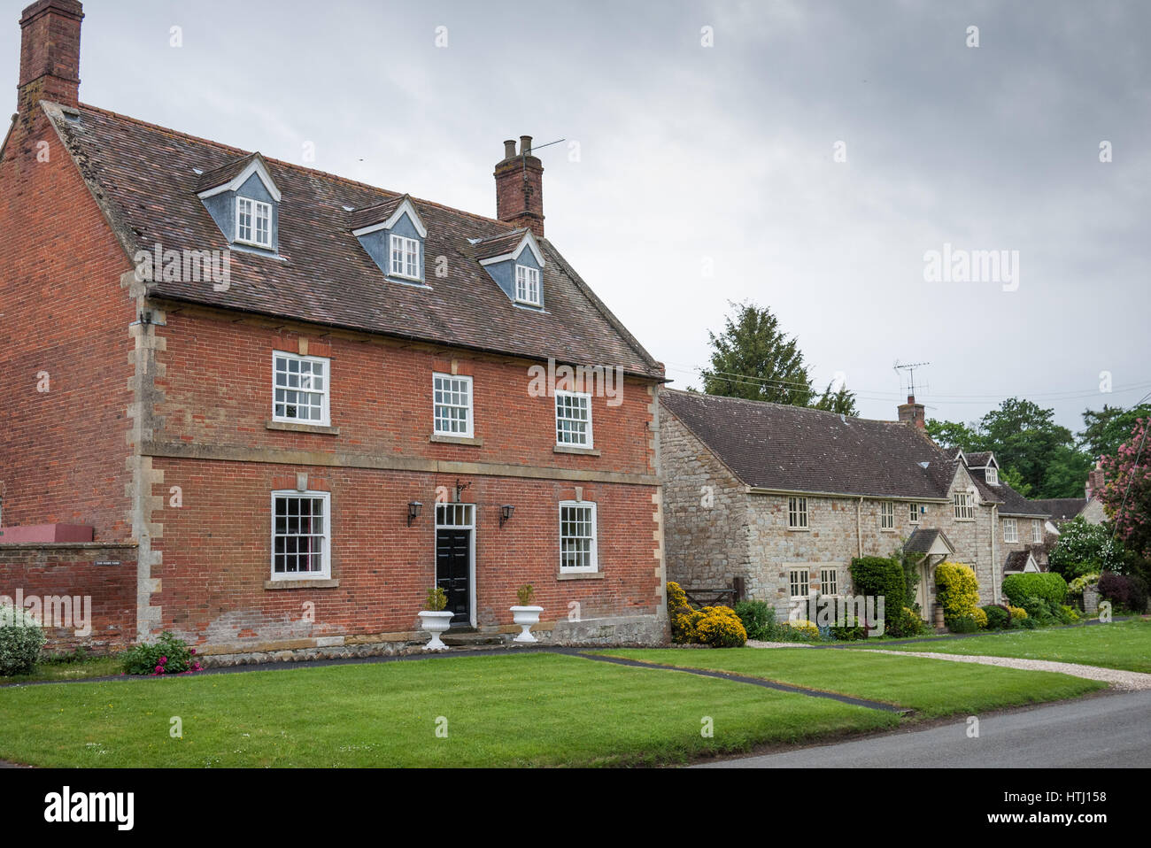 Character red brick house in the village of Honington, Warwickshire