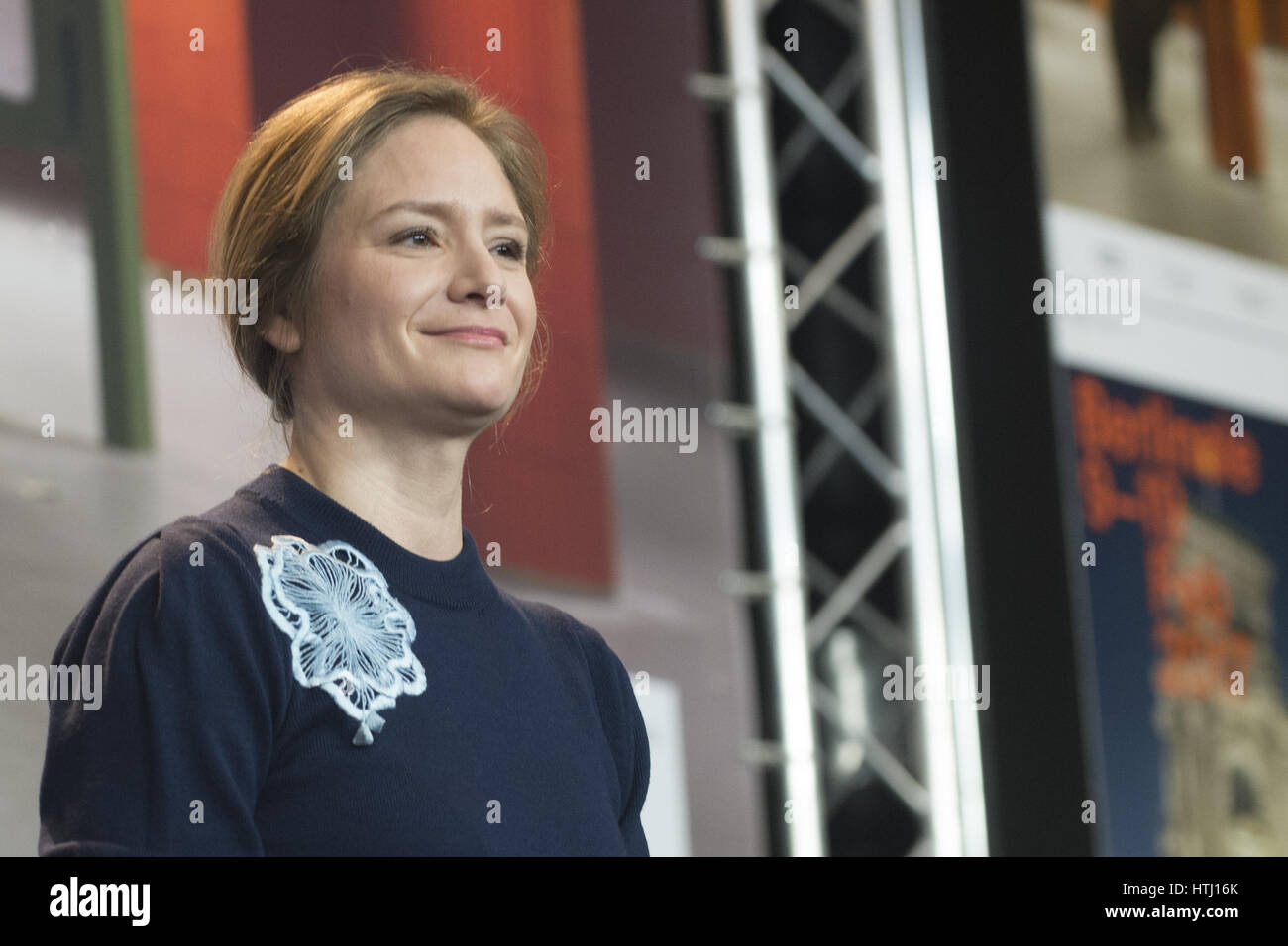 Members of the Jury attend a photocall and press conference to open the 67th Berlinale Film Festival in Berlin.  Featuring: Julia Jentsch Where: Berlin, Germany When: 09 Feb 2017 Stock Photo
