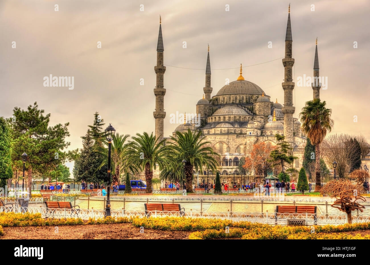Sultan Ahmet Mosque (Blue Mosque) in Istanbul - Turkey Stock Photo - Alamy
