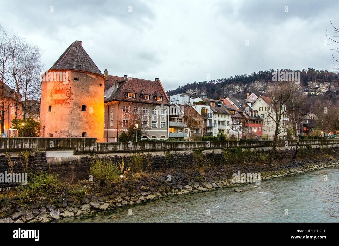 Townscape of Feldkirch - Austria Stock Photo