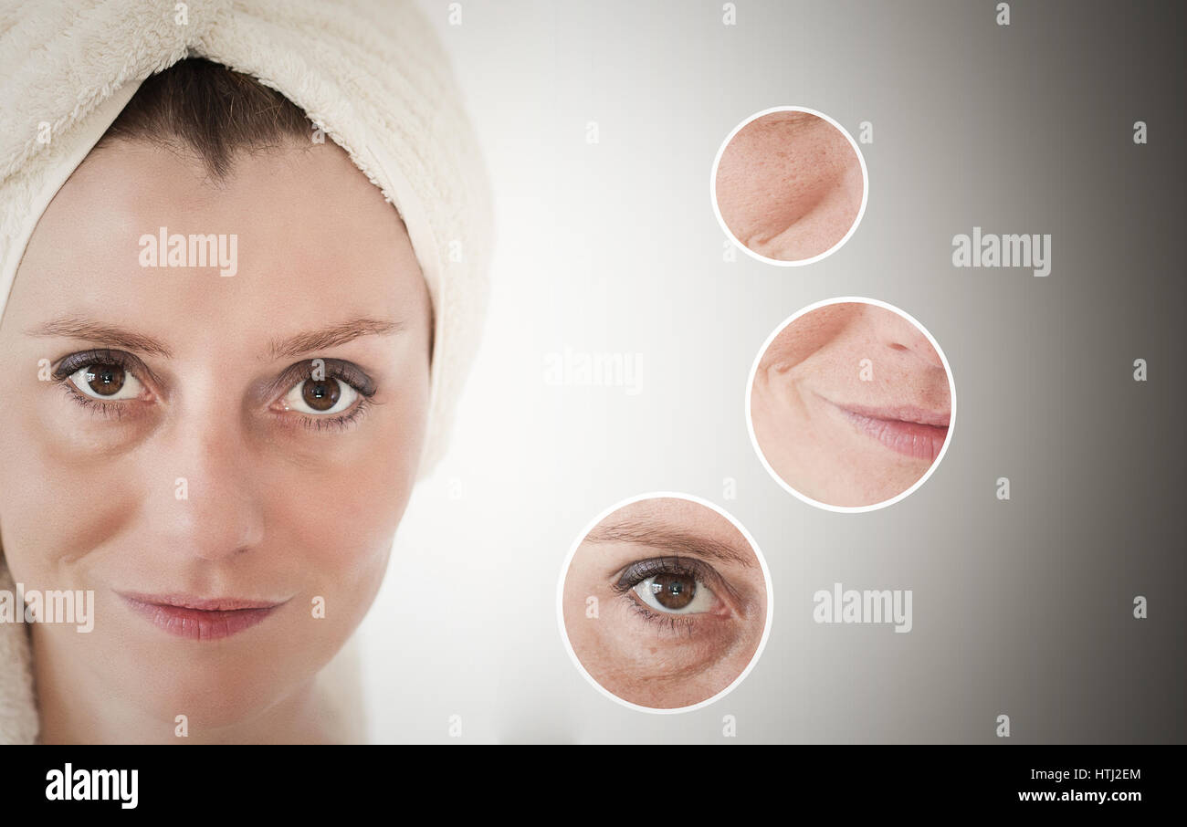 beauty concept - skin care, anti-aging procedures, rejuvenation ...