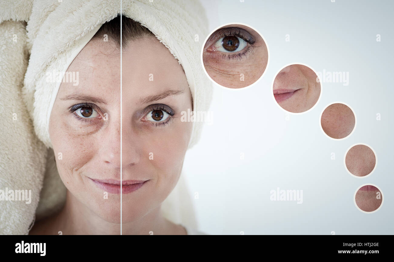 beauty concept - skin care, anti-aging procedures, rejuvenation ...