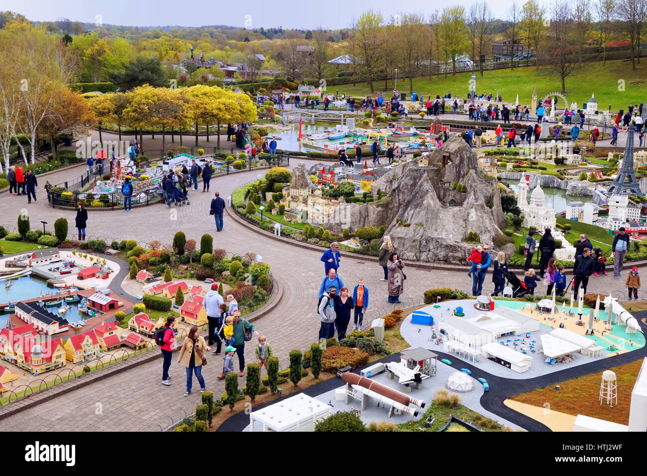 LEGOLAND, WINDSOR, UK - APRIL 30, 2016: Legoland visitors in the ...