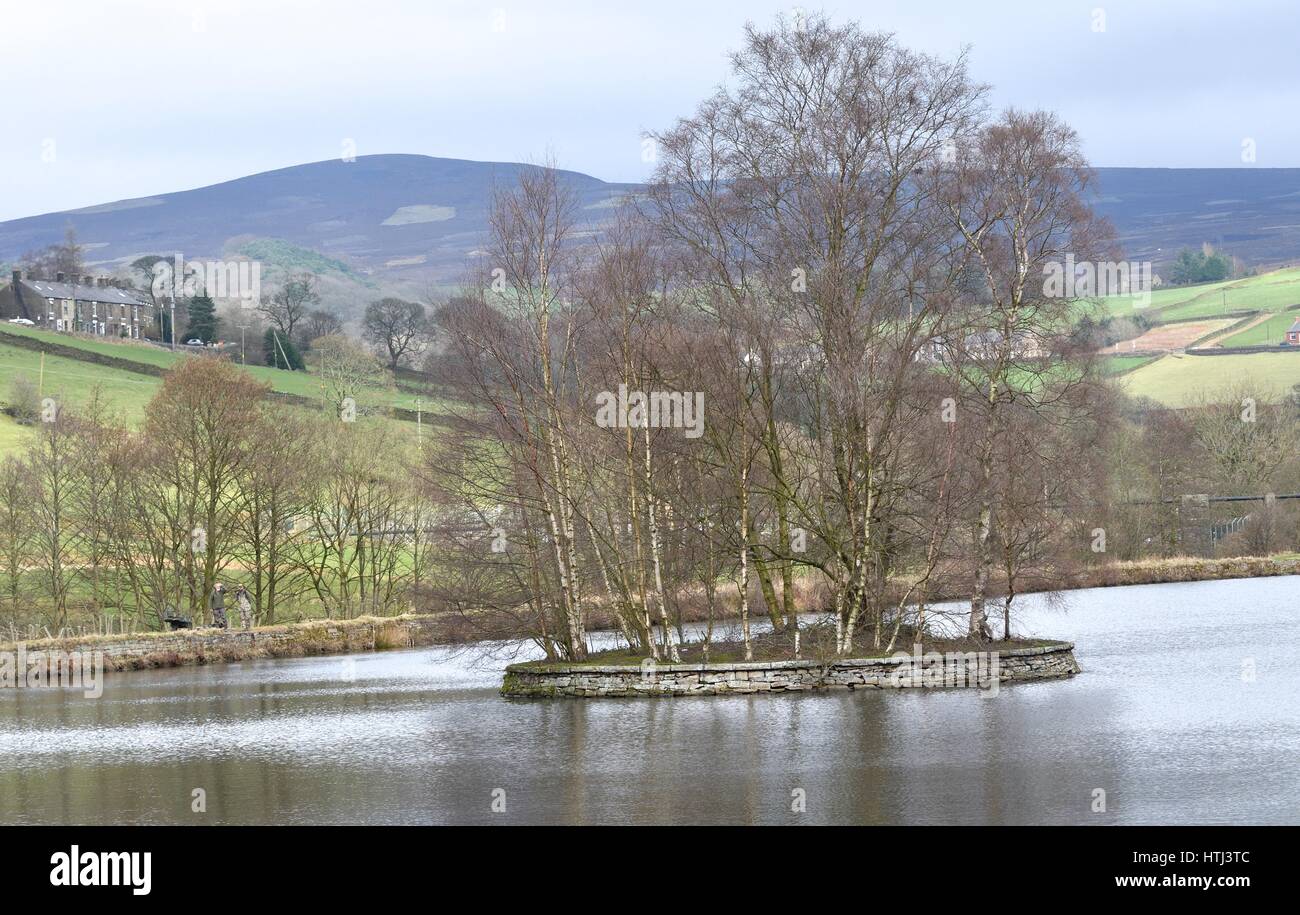 Birch Vale reservoir in the Derbyshire High Peak Stock Photo Alamy