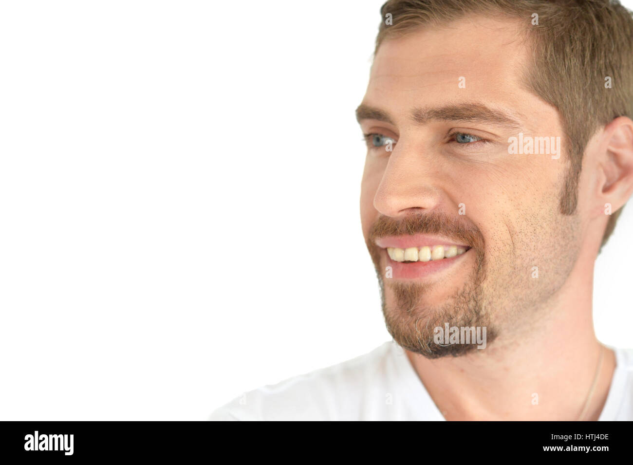 Portrait of a handsome young man on a white background Stock Photo - Alamy