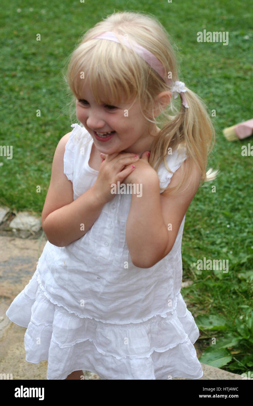 Blonde Kid Pigtails Stock Photos Blonde Kid Pigtails Stock