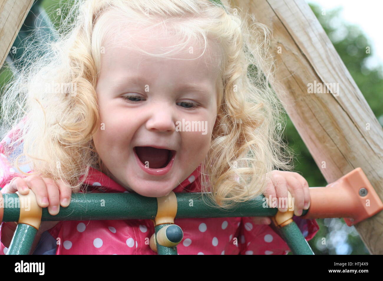 4. Blonde Curly Haired Toddler Playing in the Park - wide 2