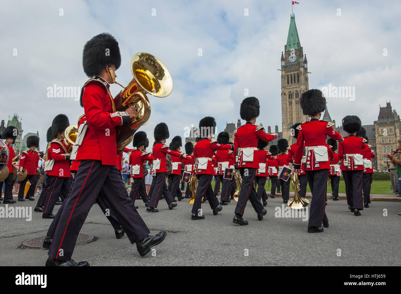 Changing of the guard ceremony / parade, Ottawa, Ontario, Canada