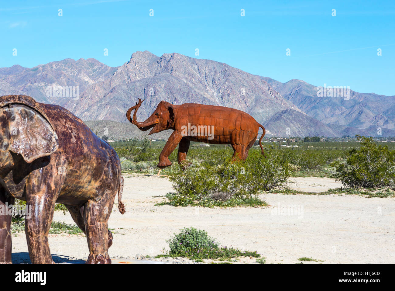 Metal sculpture artwork (by Ricardo Breceda). Borrego Springs, California, USA Stock Photo Alamy
