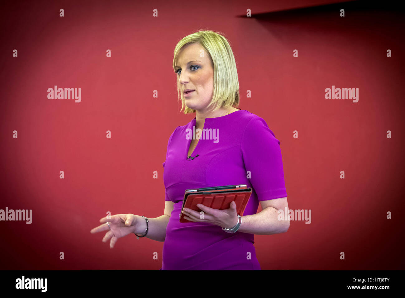 TV personality Steph McGovern Currently appearing with Alex Jones on BBC1 TV. Stock Photo
