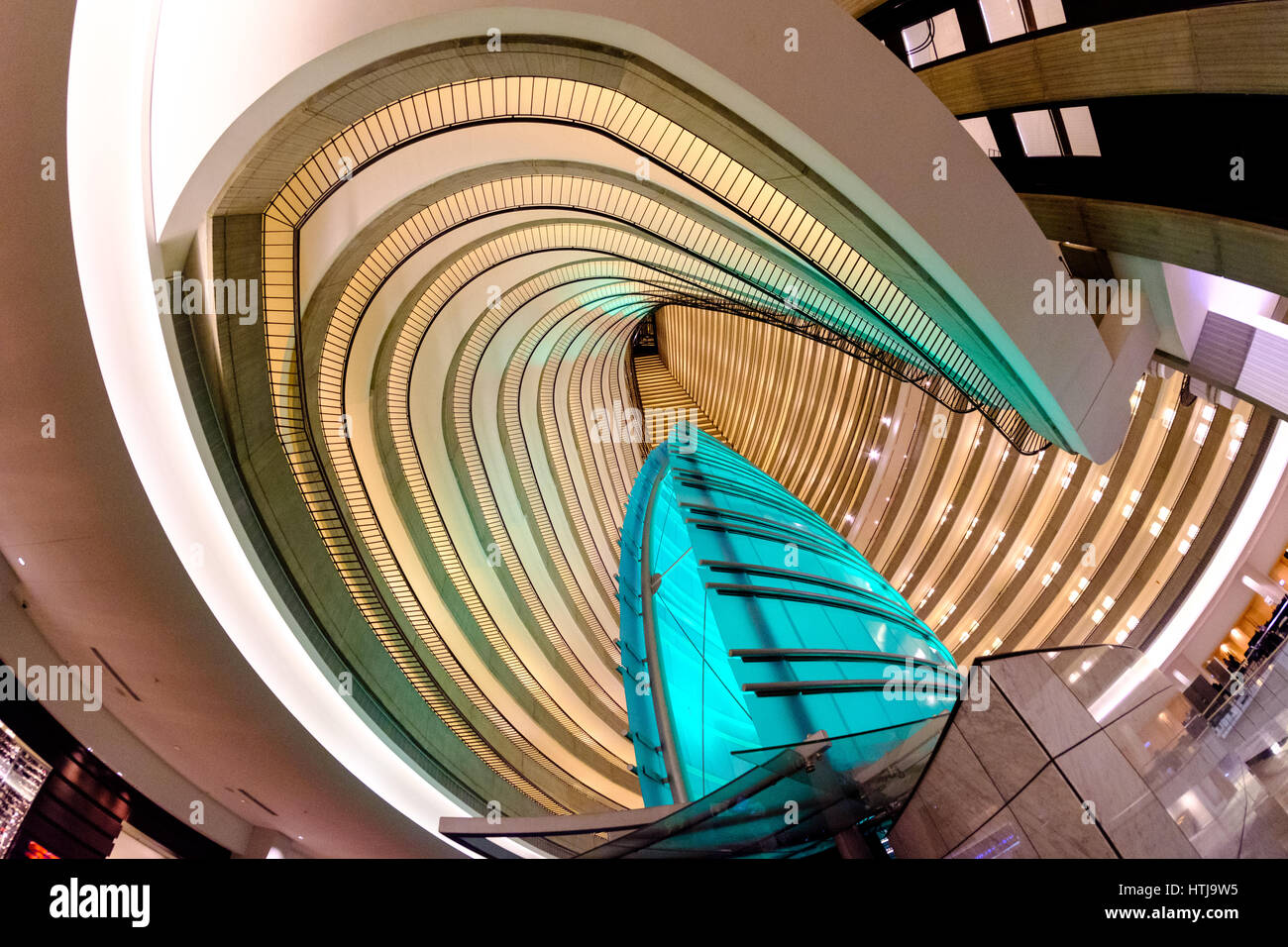 Interior of Marriott Marquis Hotel Atlanta, Georgia, USA Stock Photo ...