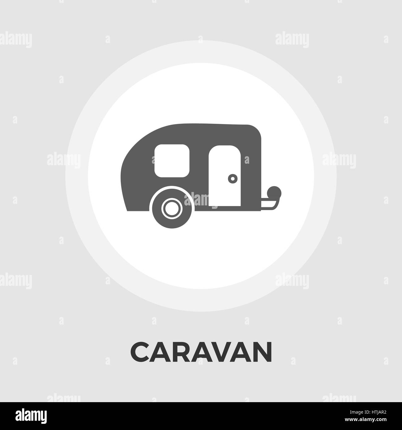 Caravan icon vector. Flat icon isolated on the white background ...