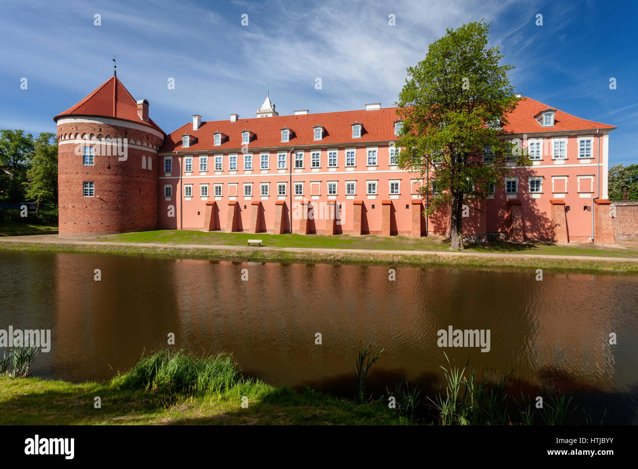 Lidzbark Warminski the baroque palace of the bishops of Warmia, Poland Stock Photo