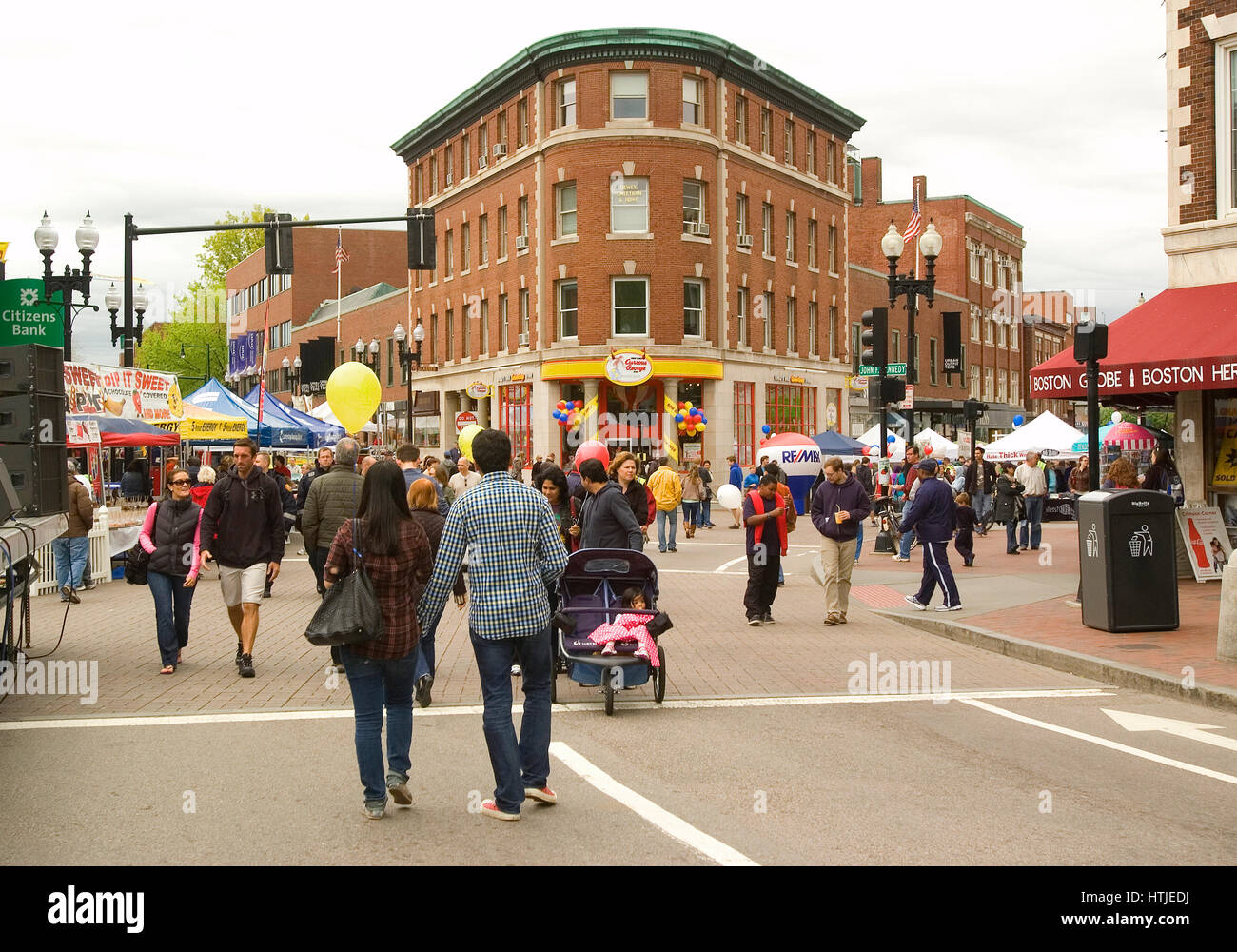 Harvard Square during the Mayfair festival May, 2012 Stock Photo Alamy