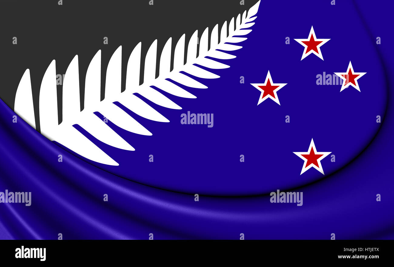 Silver Fern Flag Hi res Stock Photography And Images Alamy