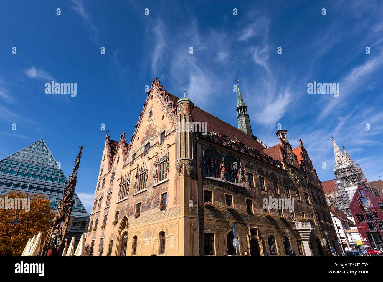 The Ulm Public Library, designed by the architect Gottfried Böhm, and