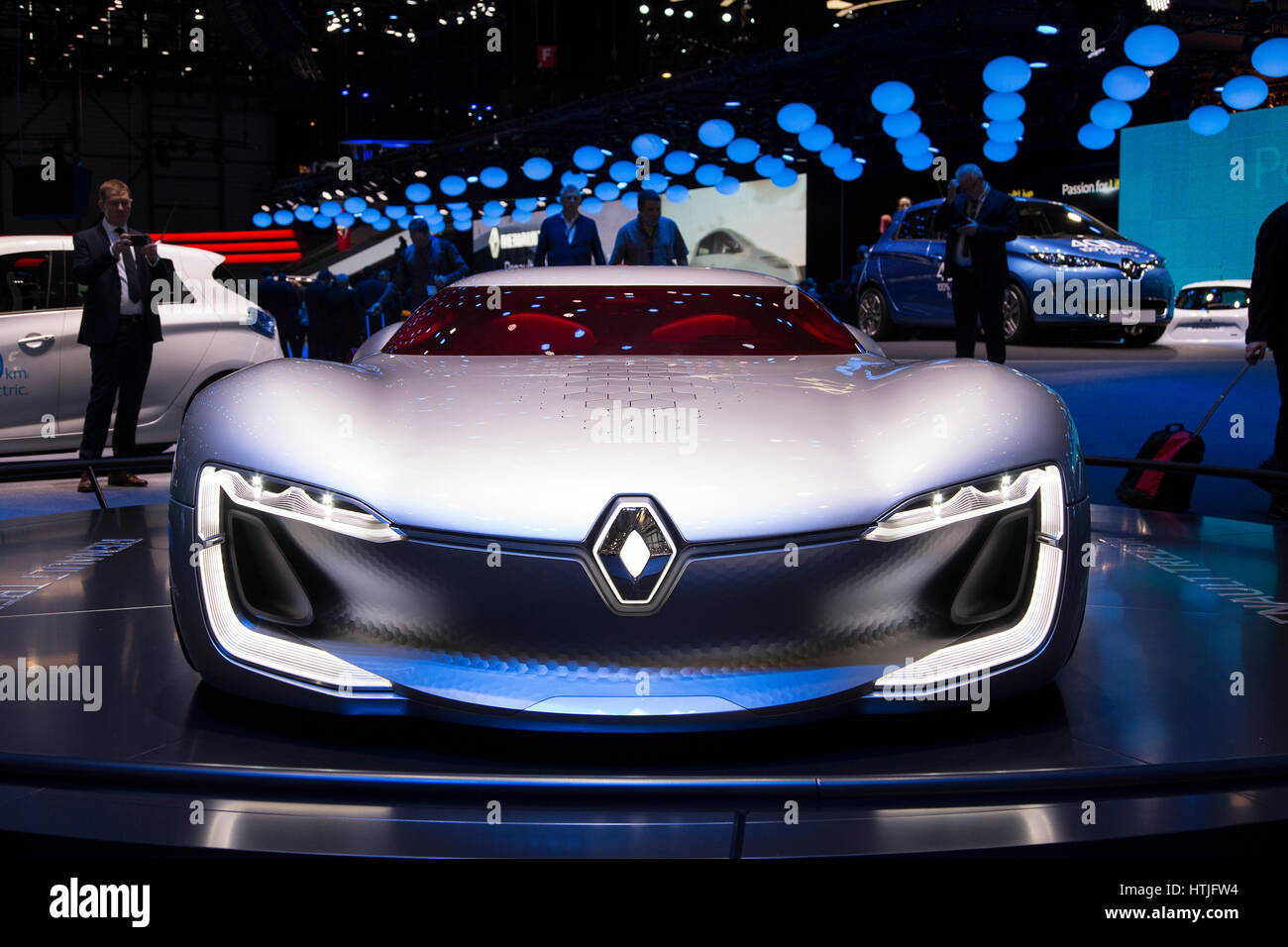 Renault Trezor Electric Concept at the 87th International Geneva Motor Show Stock Photo