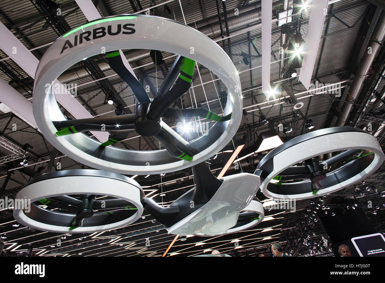 Airbus and Italdesign Pop.Up flying drone car at the 87th International  Geneva Motor Show Stock Photo - Alamy