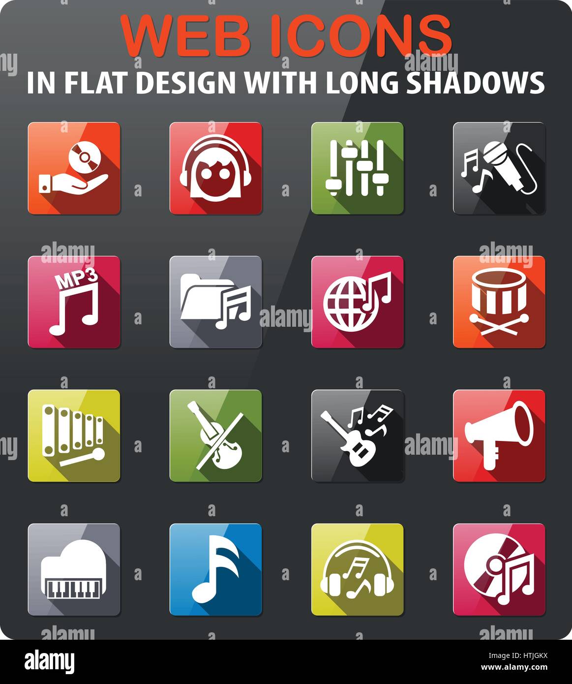 Music instruments shadow Stock Vector Images - Alamy