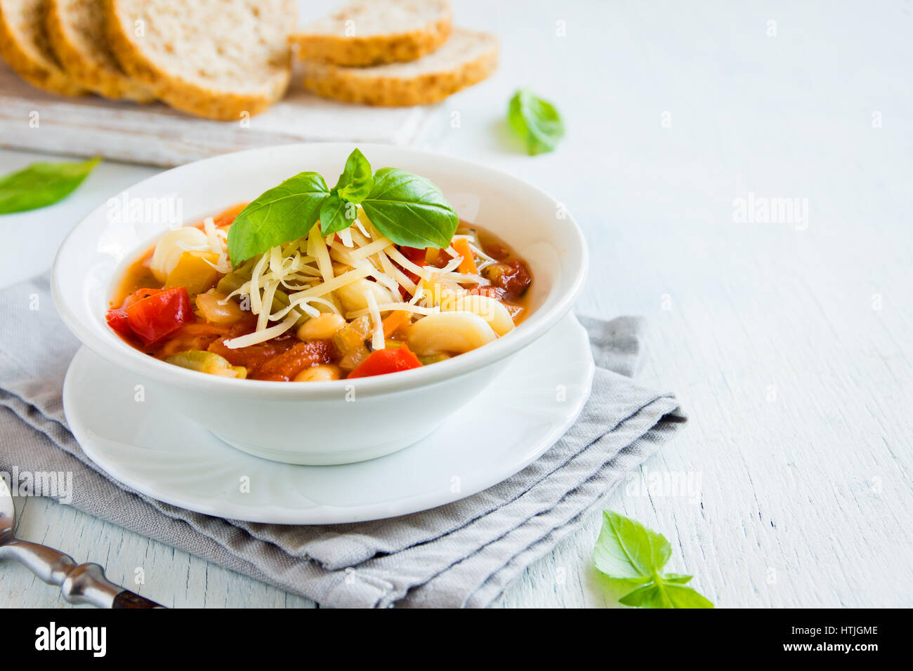 Homemade Italian Minestrone Soup With Cheese And Basil Healthy Homemade Hot Vegetarian Diet Vegan Meal Food Soup Stock Photo Alamy Homemade Italian Minestrone Soup With Cheese And Basil Healthy Homemade Hot Vegetarian Diet Vegan Meal Food Soup Stock Photo Alamy
