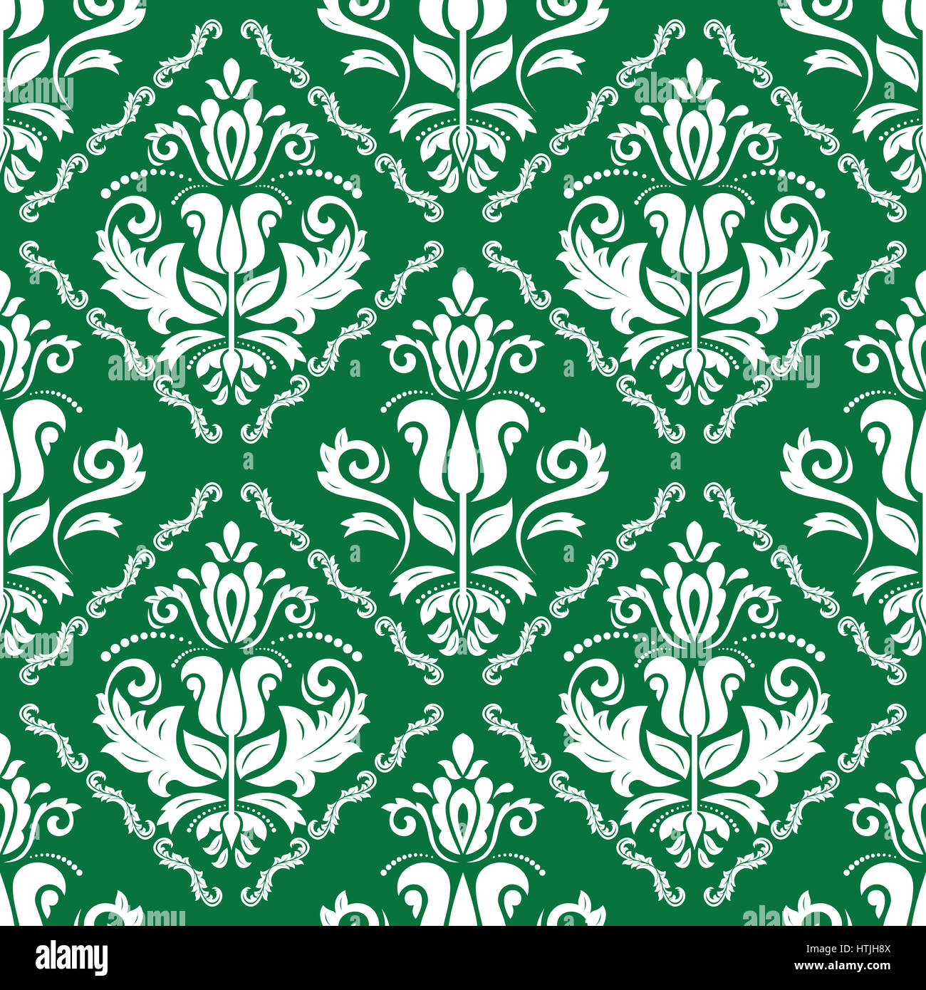 Seamless Damask Background Stock Photo Alamy