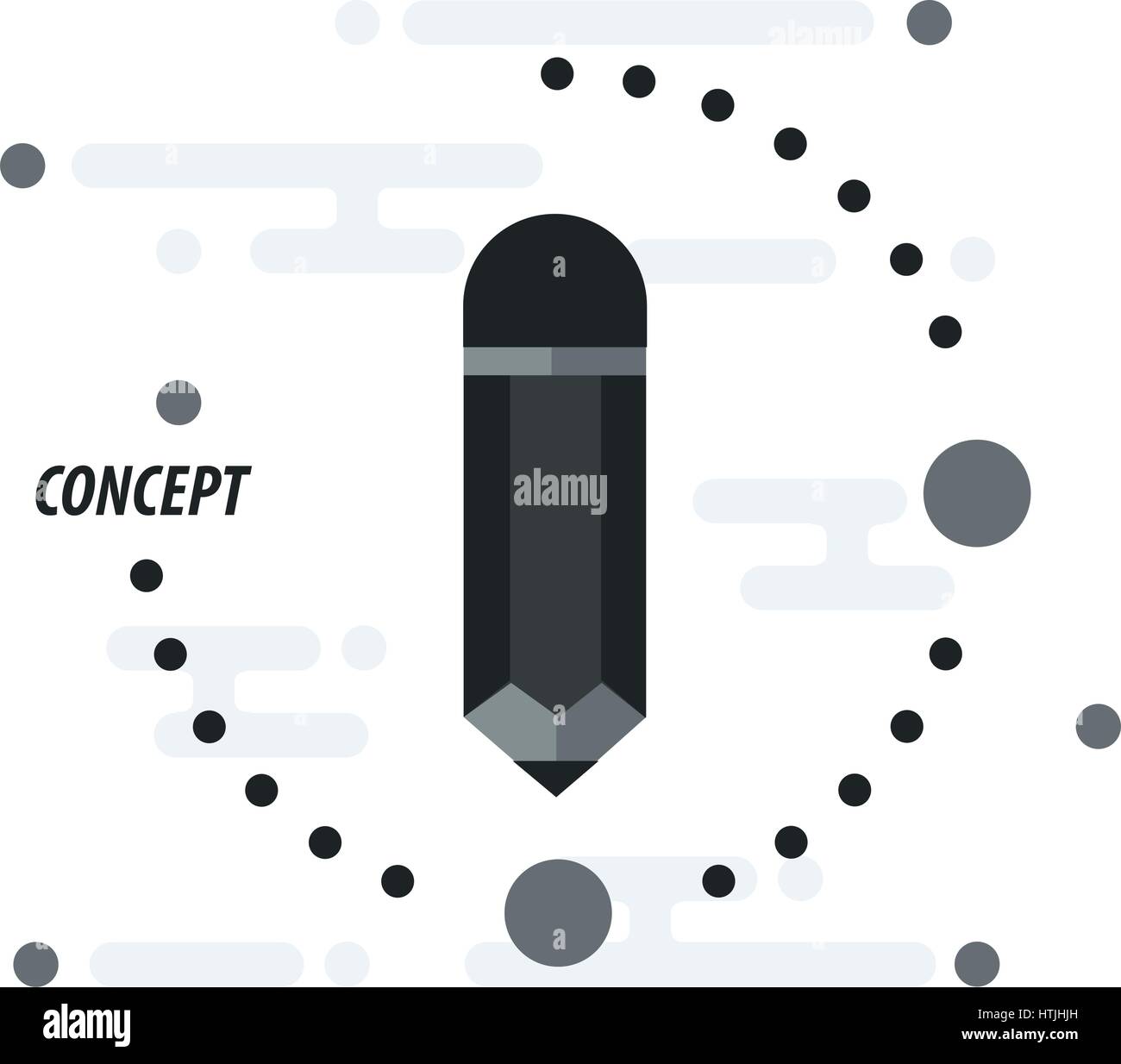 Pencil concept template black Stock Vector Image & Art - Alamy