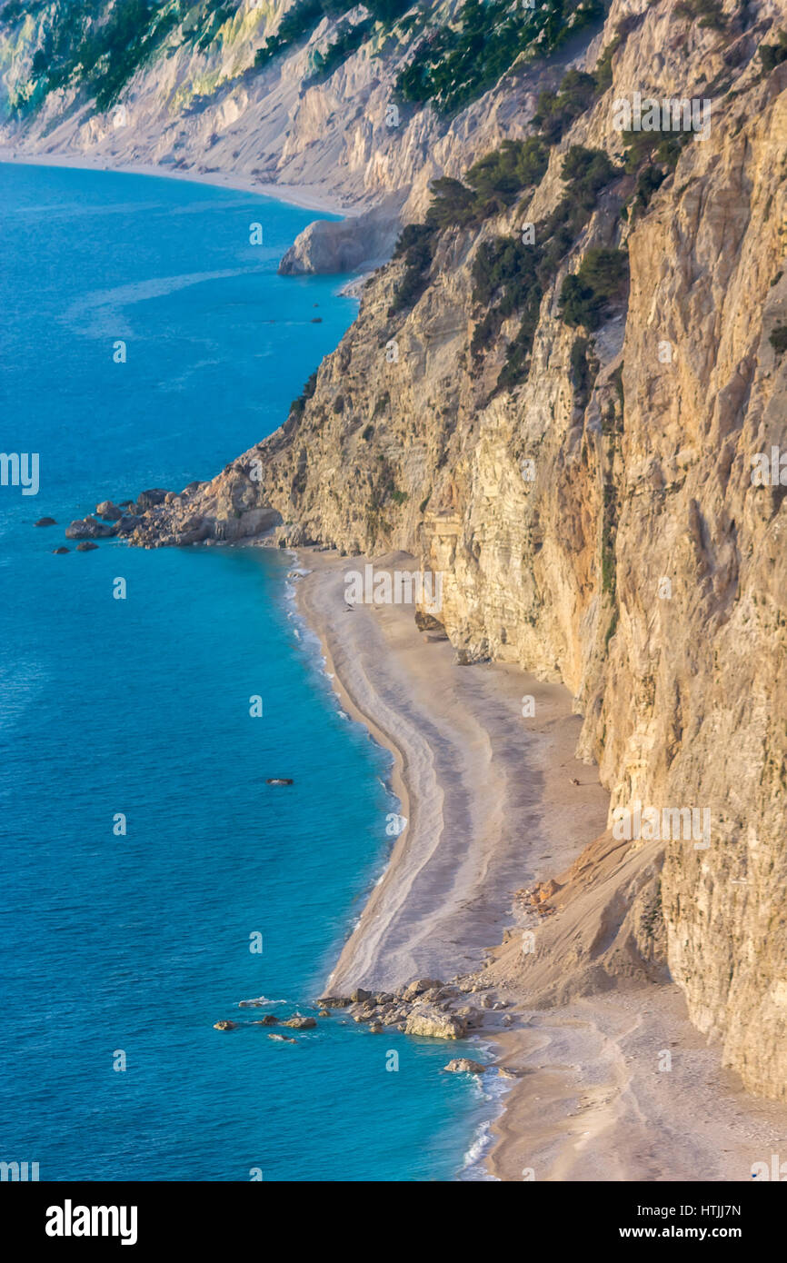 Egremni beach in Lefkada island, Greece Stock Photo