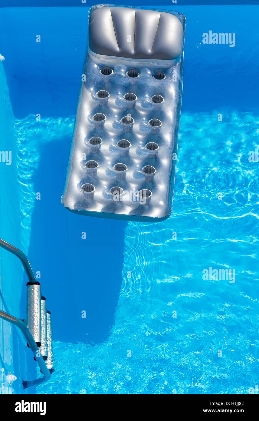 Mattress in the swimming pool Stock Photo Alamy