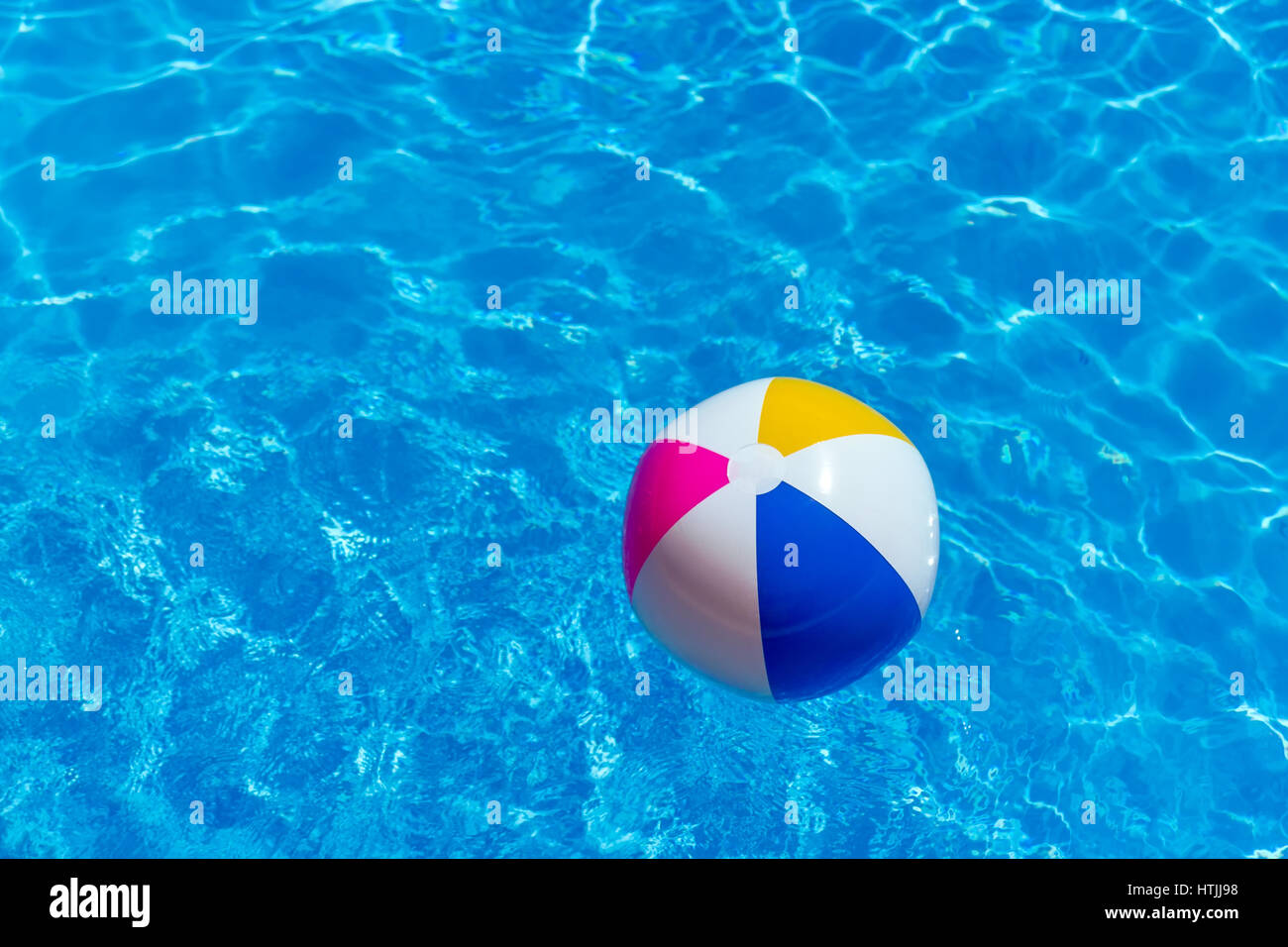 Rubber ball in the pool Stock Photo Alamy