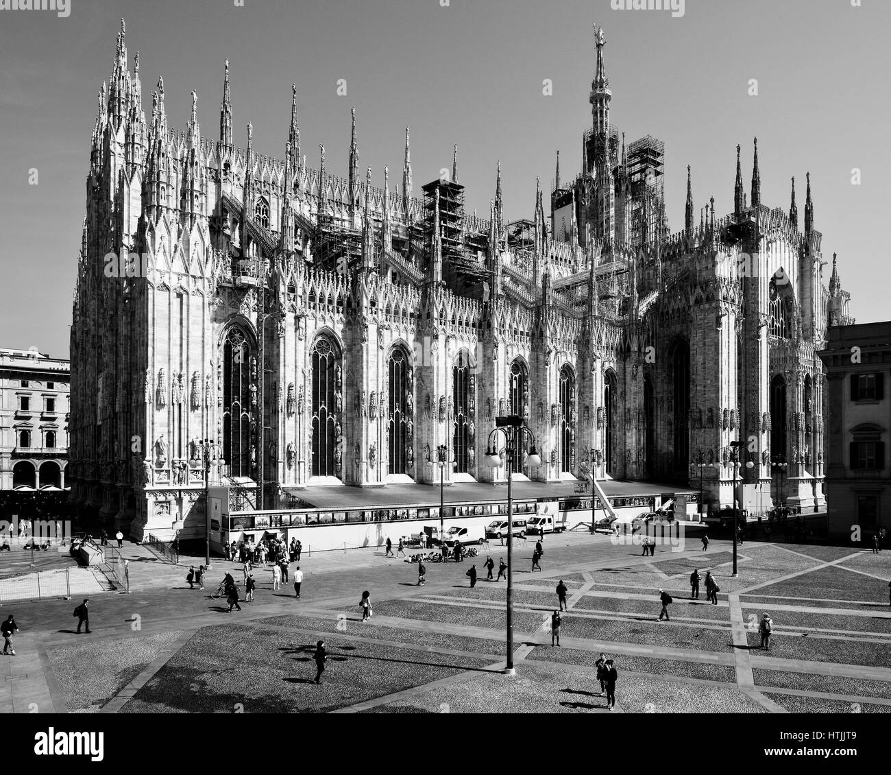 White marble cathedral Black and White Stock Photos & Images - Alamy