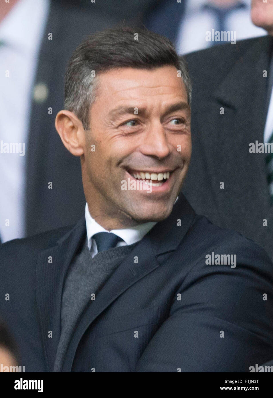 New Rangers manager Pedro Caixinha in the stands during the Ladbrokes