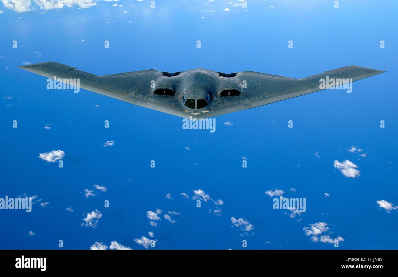 A U.S. Air Force B-2 Spirit Stealth Bomber Aircraft In Flight After A ...