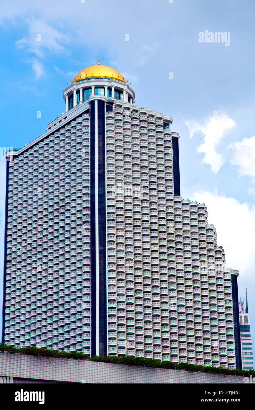 thailand bangkok office district palaces abstract modern building line ...