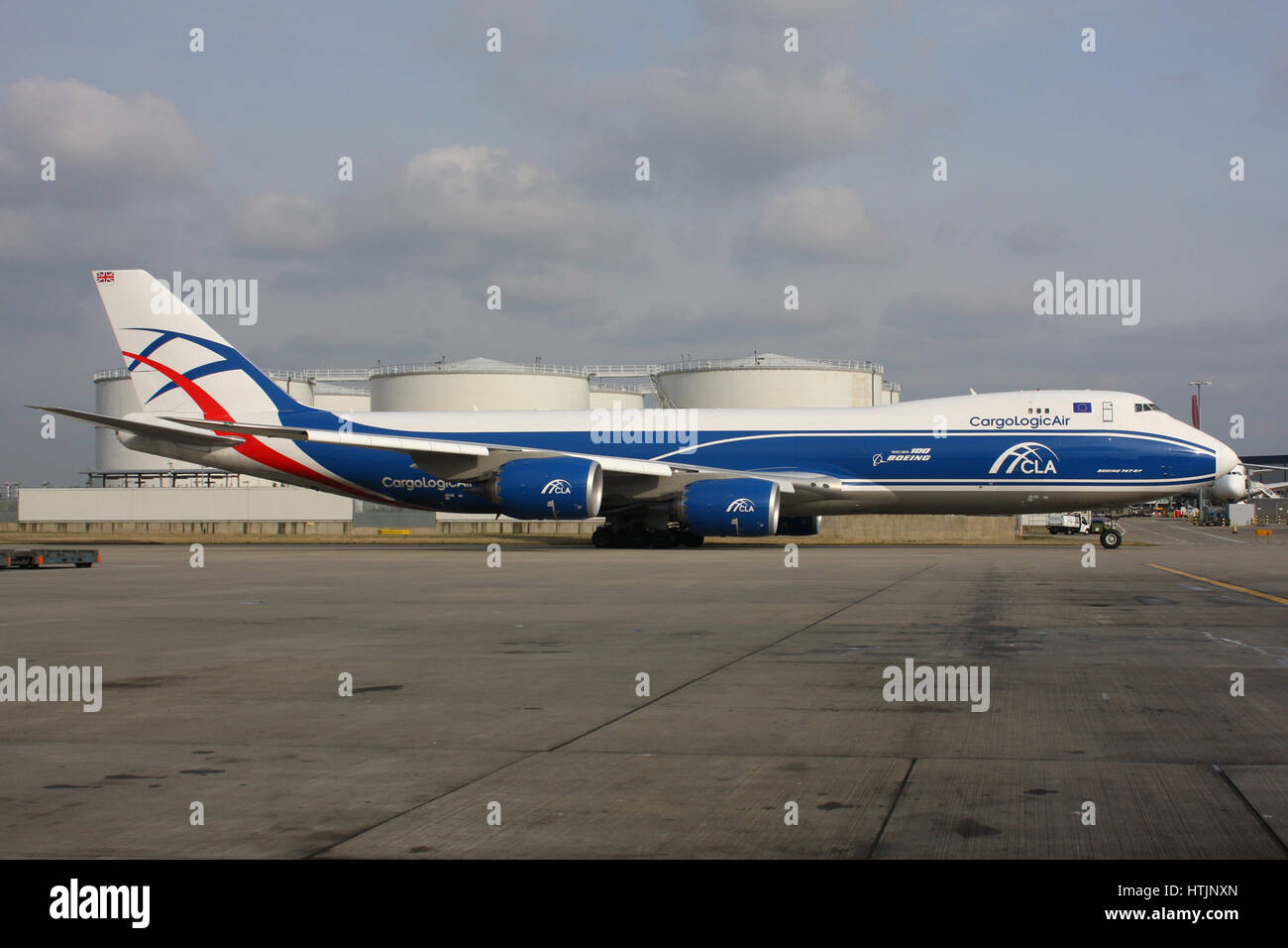 CARGO LOGIC BOEING 747 800 Stock Photo