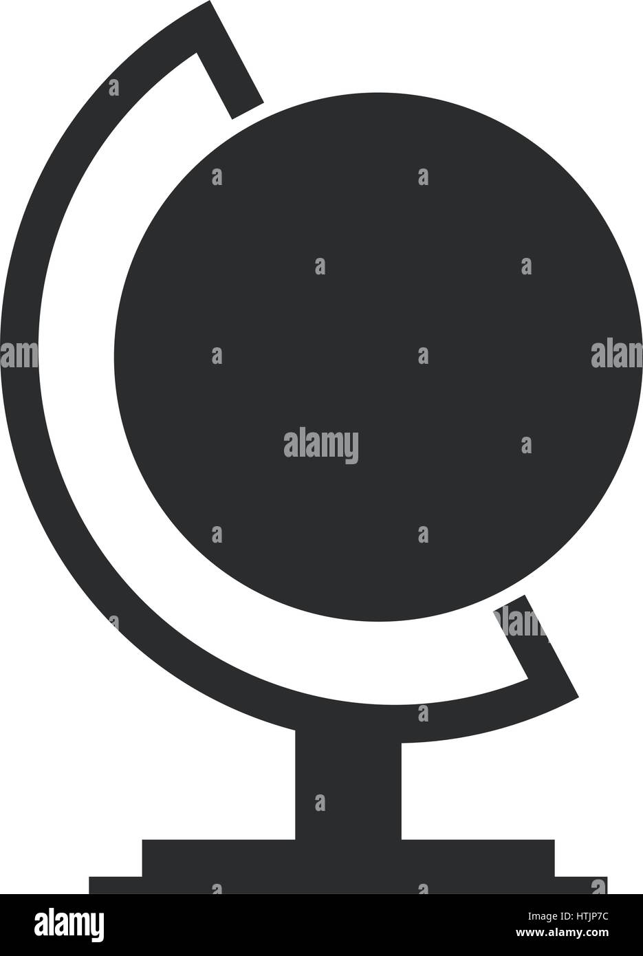 the globe icon illustrated on a white background in vector Stock Vector ...