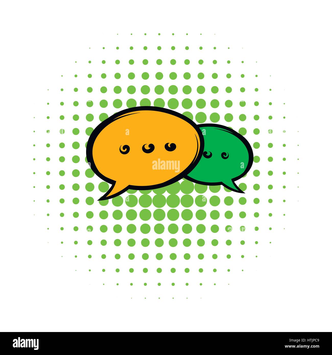 Speach bubles icon, comics style Stock Vector Image & Art - Alamy