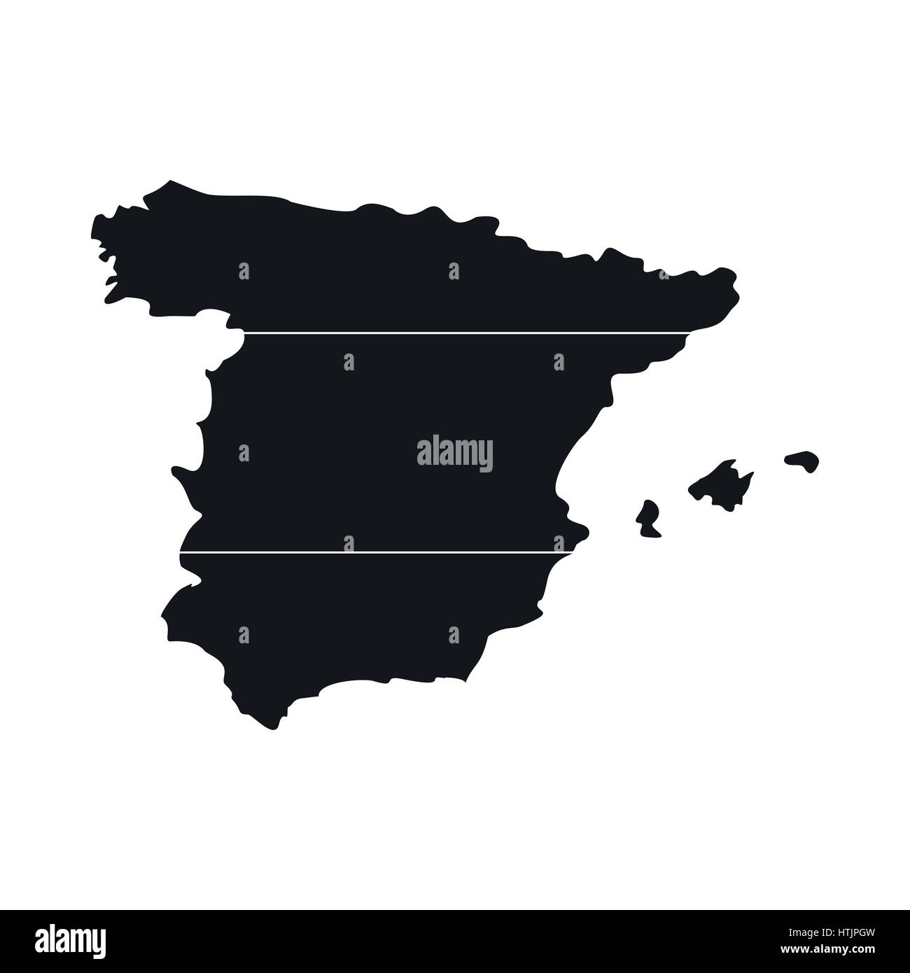 Map of Spain simple icon Stock Vector Image & Art - Alamy