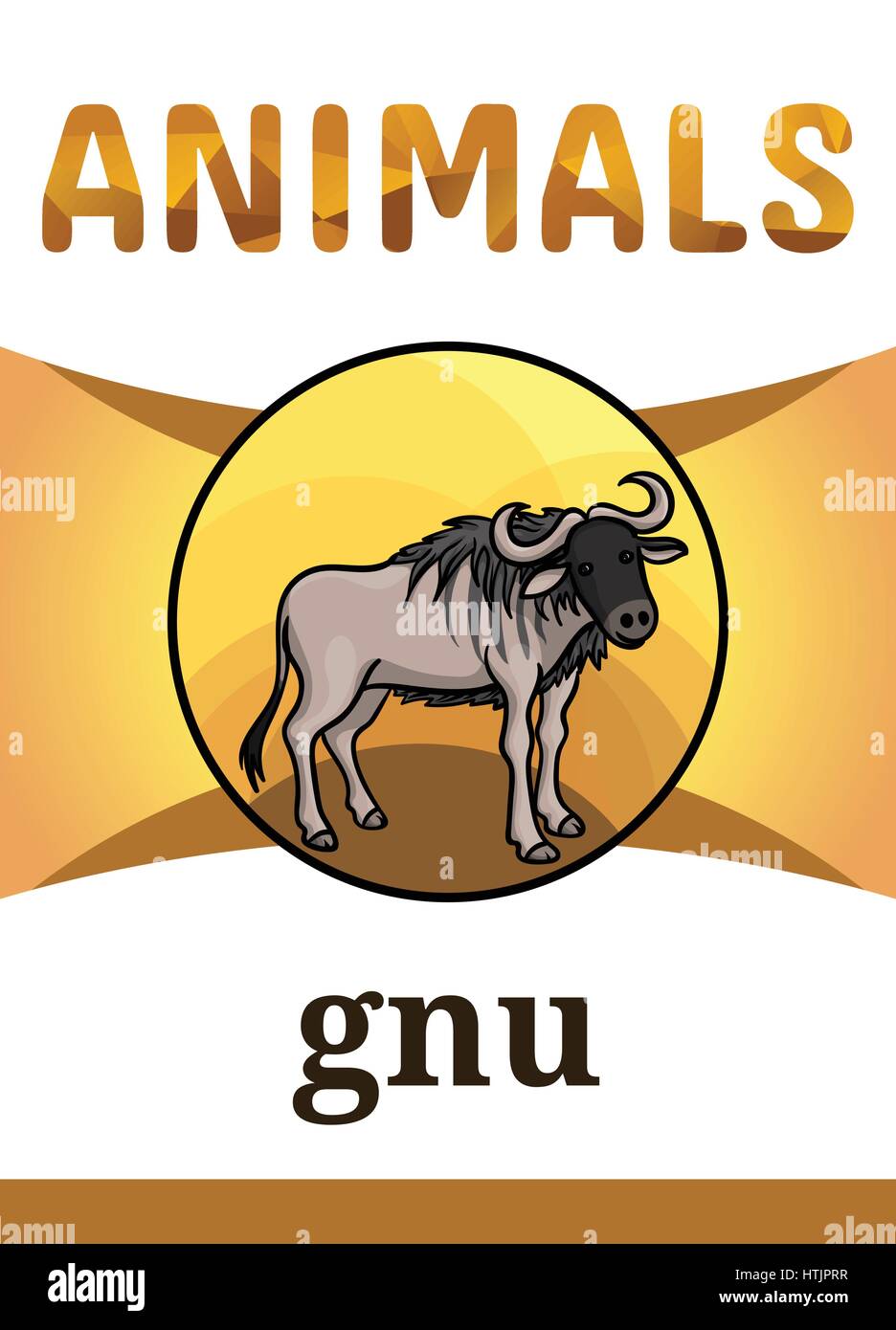 Printable Animal Flash Card Vector Illustration Suitable For Teaching Children New Words Wildebeest Or Gnu Antelope Lives In African Savannah Car Stock Vector Image Art Alamy Printable Animal Flash Card Vector Illustration Suitable For Teaching Children New Words Wildebeest Or Gnu Antelope Lives In African Savannah Car Stock Vector Image Art Alamy