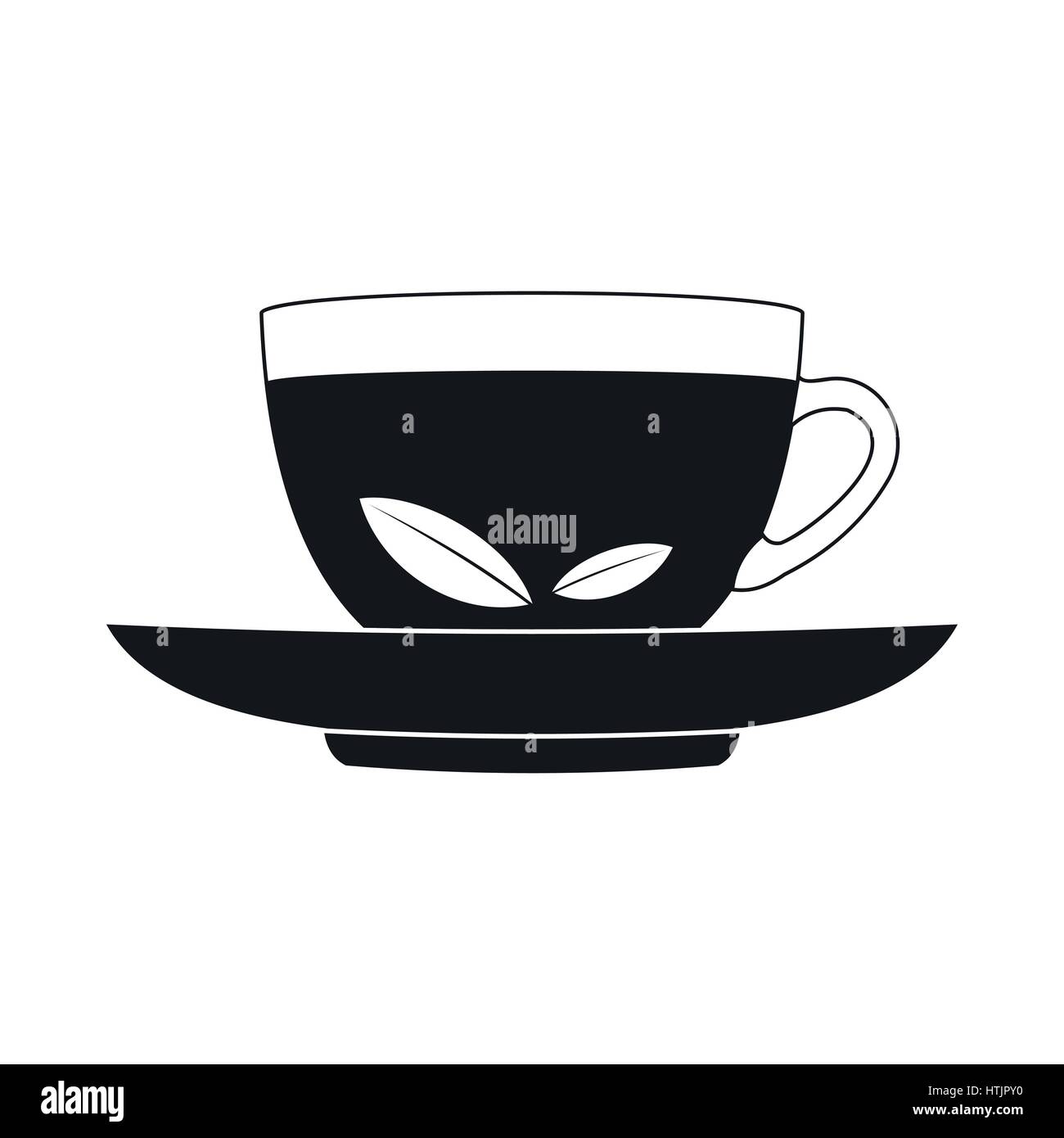 A cup of tea icon, simple style  Stock Vector