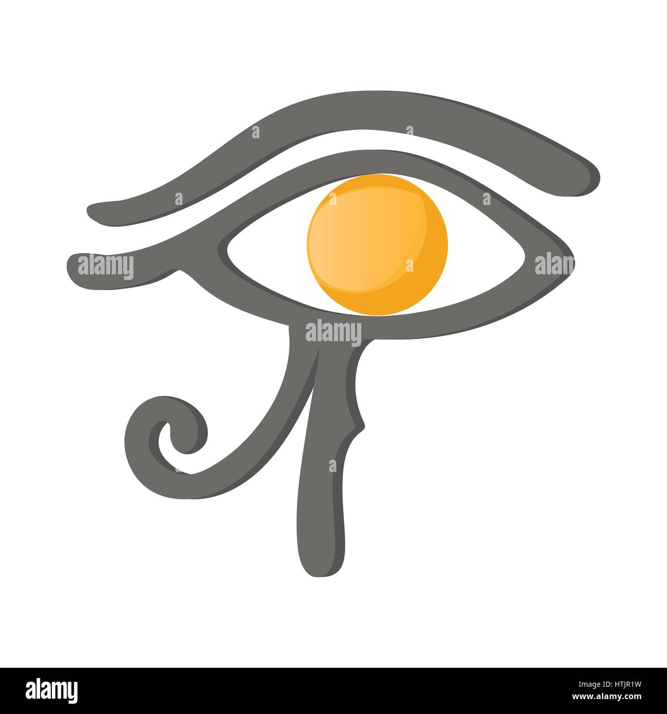 Eye of Horus icon, cartoon style  Stock Vector