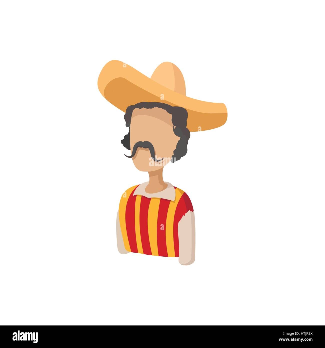 Mexican in a sombrero icon in cartoon style Stock Vector Image & Art ...