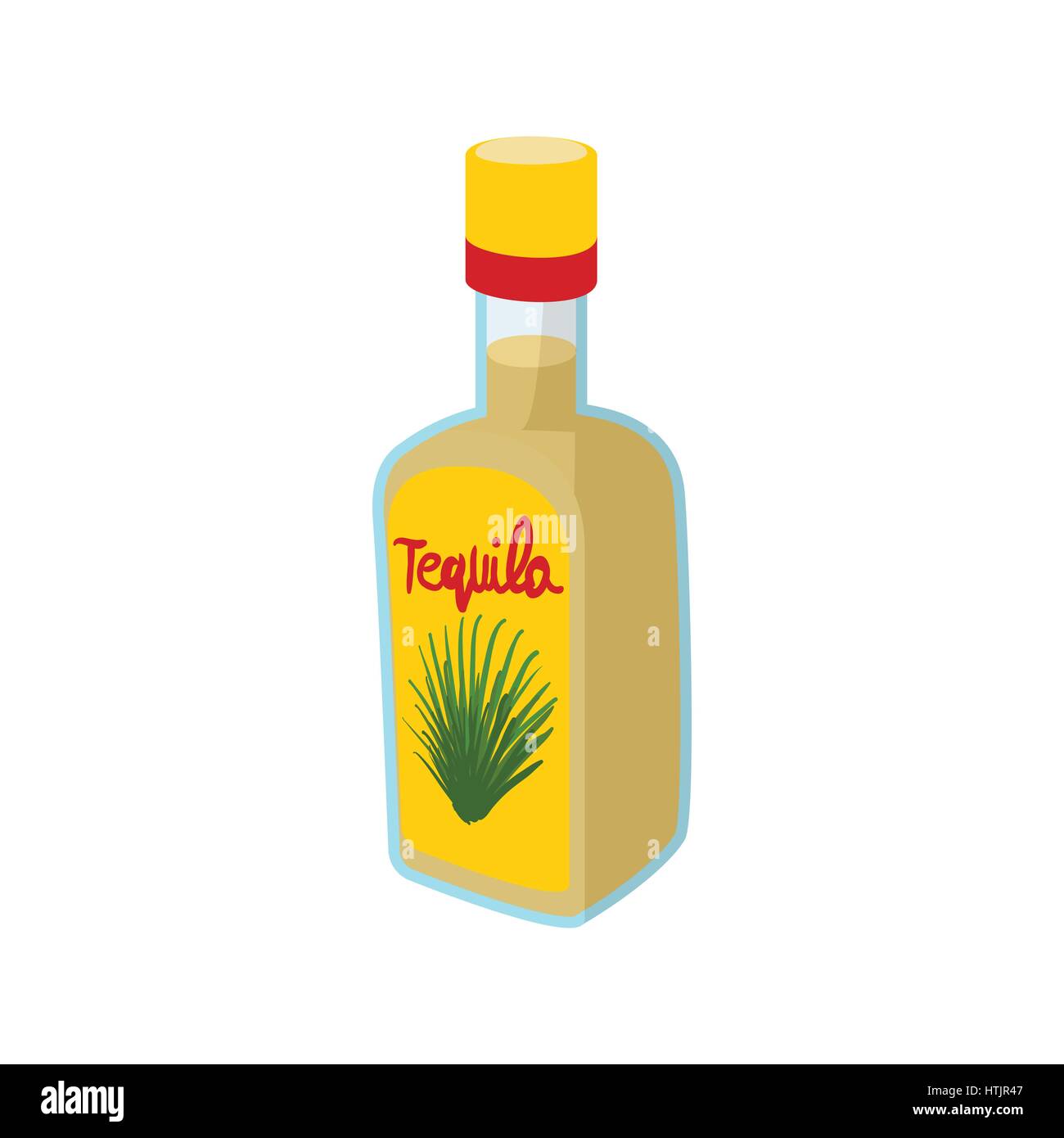 Tequila bottle icon, cartoon style Stock Vector Image & Art Alamy