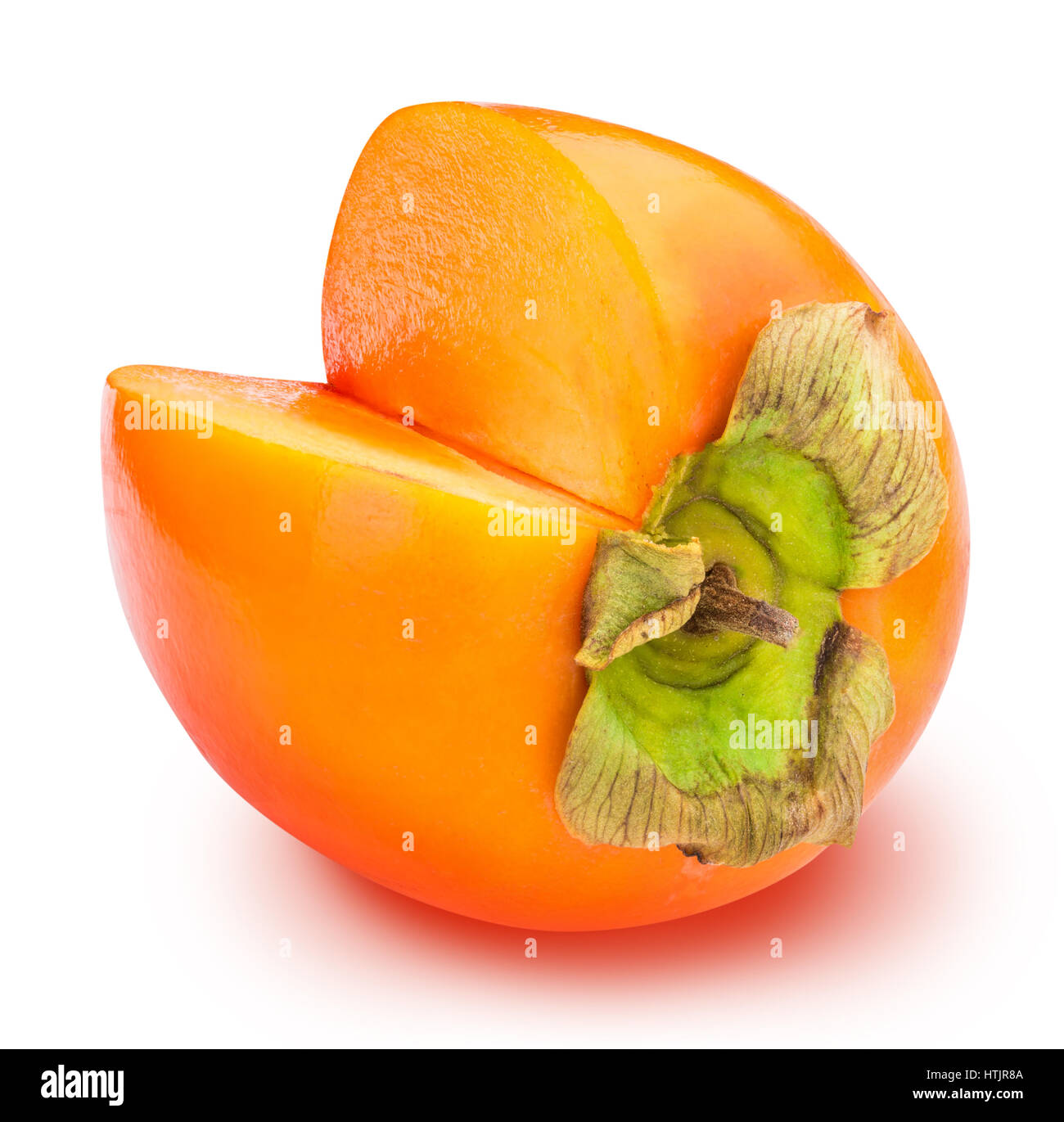 Persimmon isolated on white background with clipping peth Stock Photo